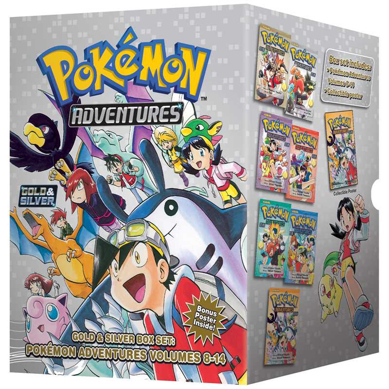 Pokémon Adventures Gold & Silver Box Set (Set Includes Vols. 8-14) by Hidenori Kusaka: Paperback; 1552 pages / English