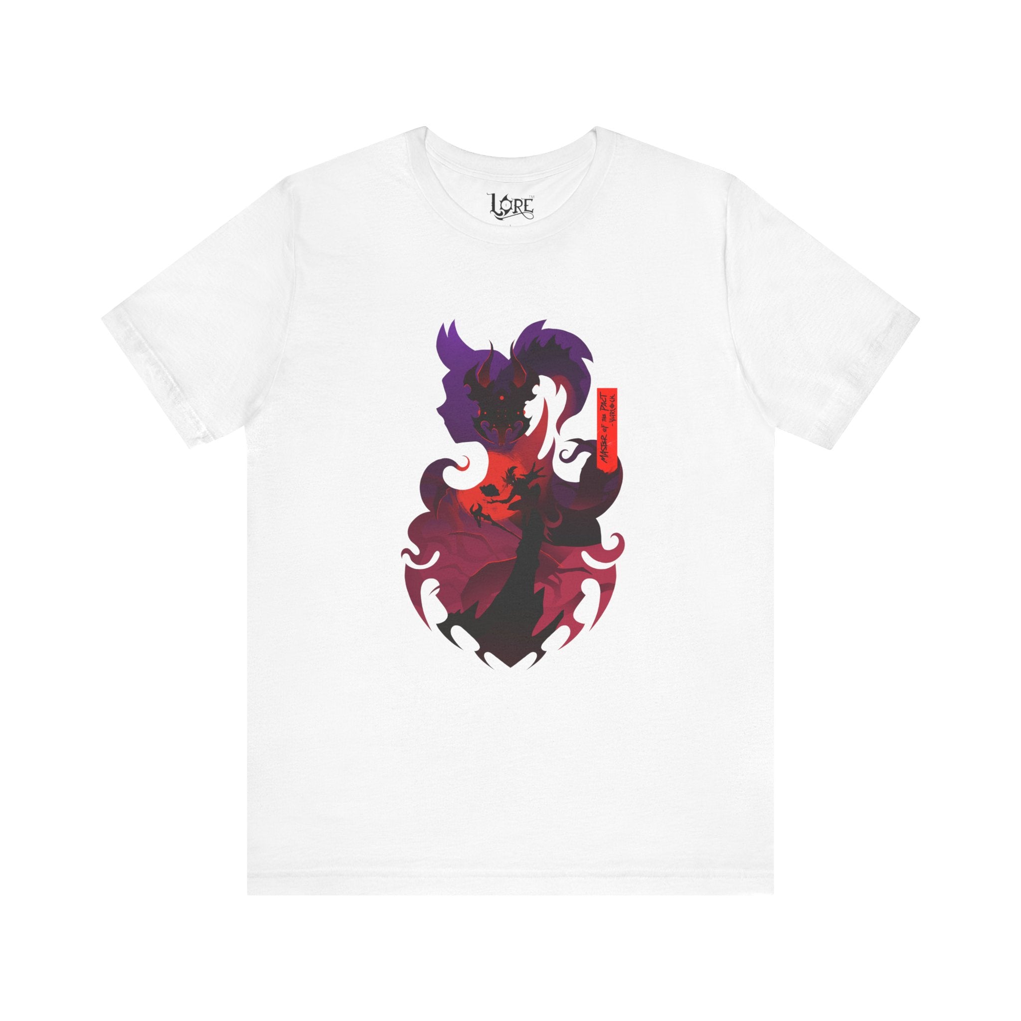 WARLOCK CLASS SILHOUETTE T-SHIRT - RED BANNER EDITION