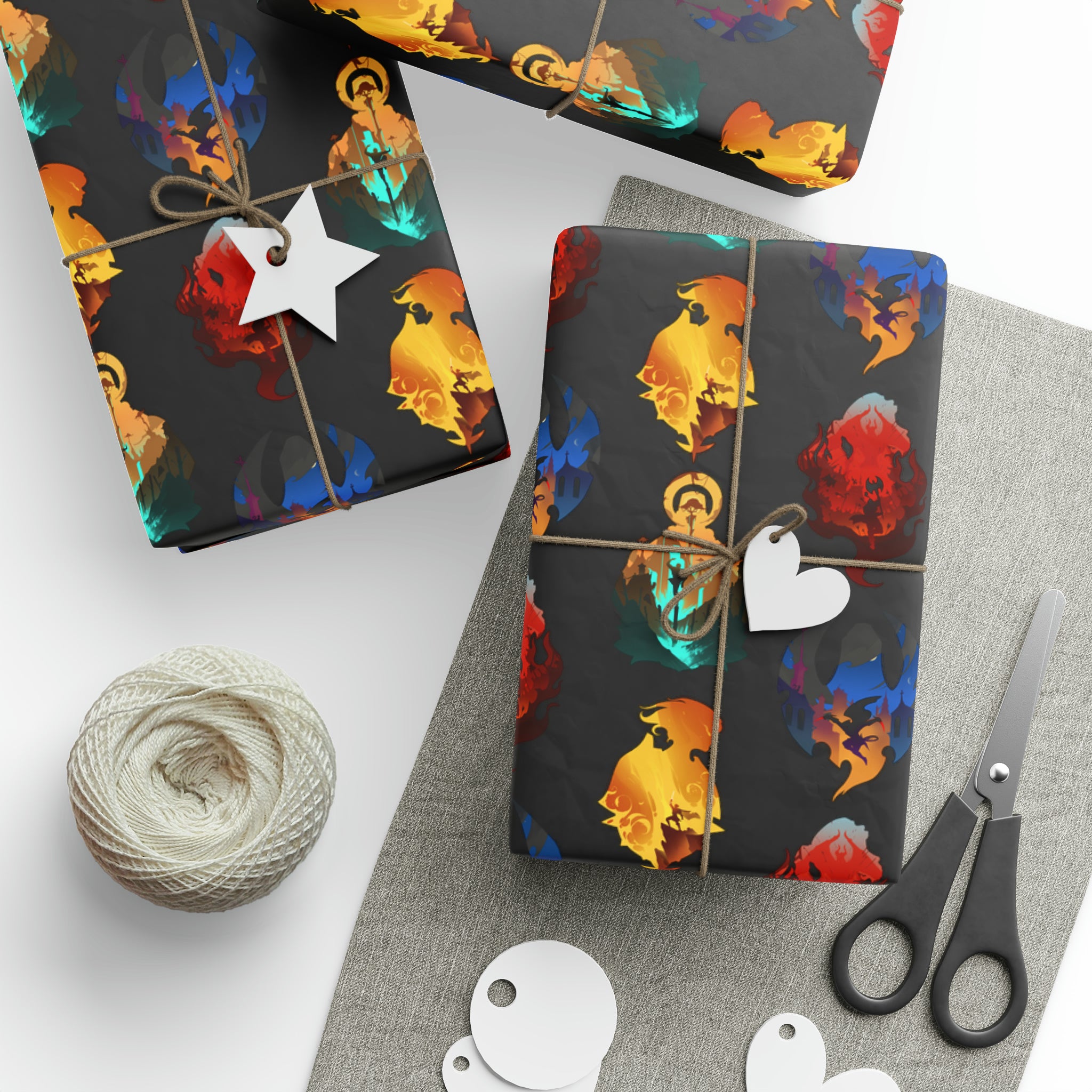 MELEE CLASS SILHOUETTE WRAPPING PAPER