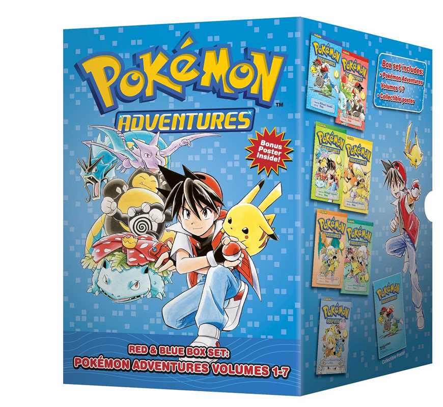 Pokémon Adventures Red & Blue Box Set (Set Includes Vols. 1-7) by Hidenori Kusaka: Paperback; 1504 pages / English