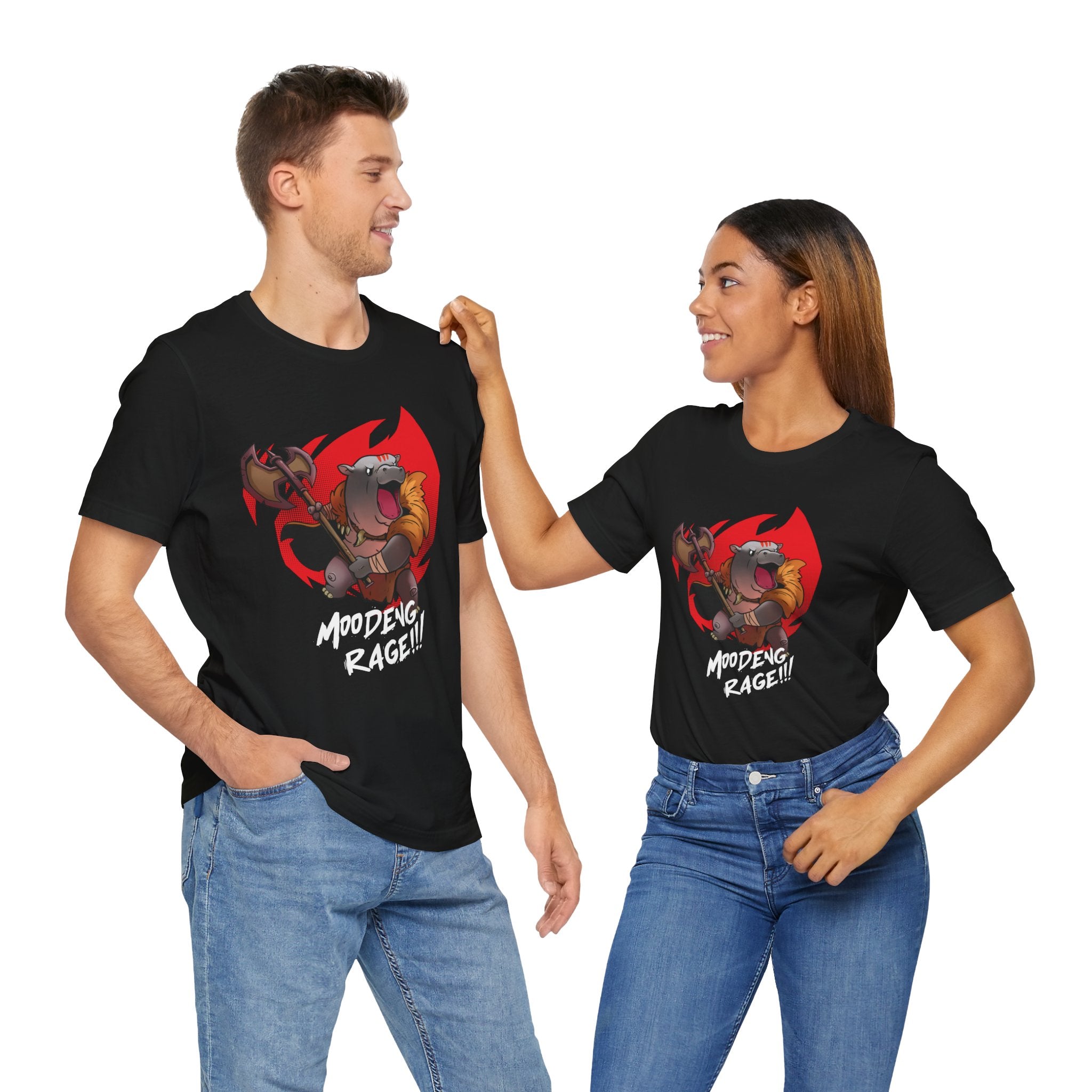 MOO DENG RAGE GRAPHIC T-SHIRT