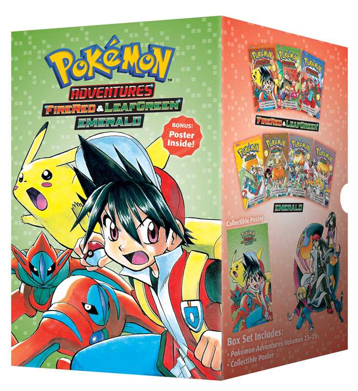 Pokémon Adventures FireRed & LeafGreen / Emerald Box Set by Hidenori Kusaka: Boxed Set/Slip Cased/Casebound; 1576 pages / English